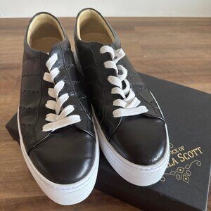 The Office of Angela Scott Miss Jacklyn Platform Sneakers, Black, Size 41